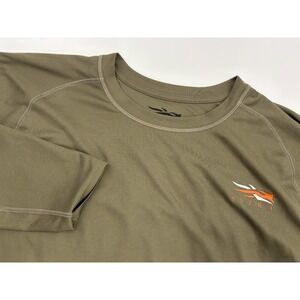 Sitka Gear Core Lightweight Crew LS Long Sleeve Shirt Men's XXL Pyrite Green